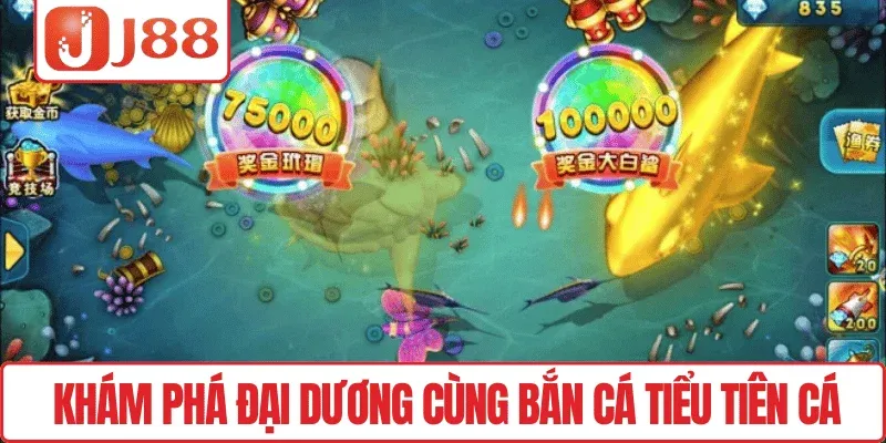 Bắn Cá Tiểu Tiên Cá J88 – Game Hot Đại Dương Thưởng Lớn 2 Khám phá đại dương cùng Bắn cá Tiểu Tiên Cá
